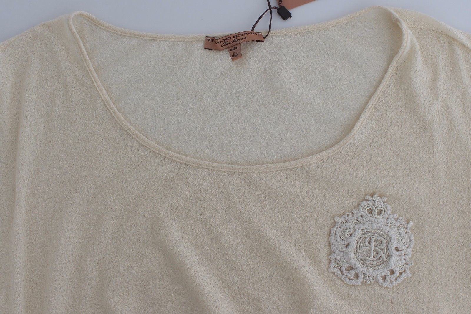 Beachwear White Maxi T-Shirt Top Blouse