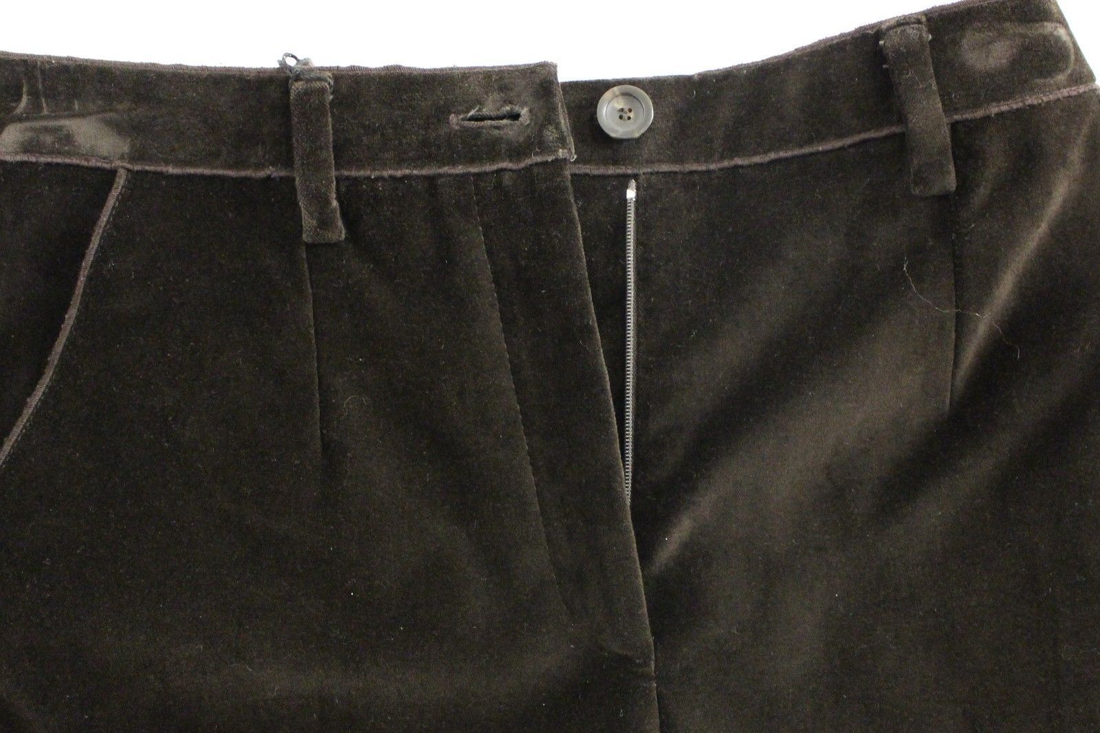 Brown Cotton Solid Pattern Shorts Pants