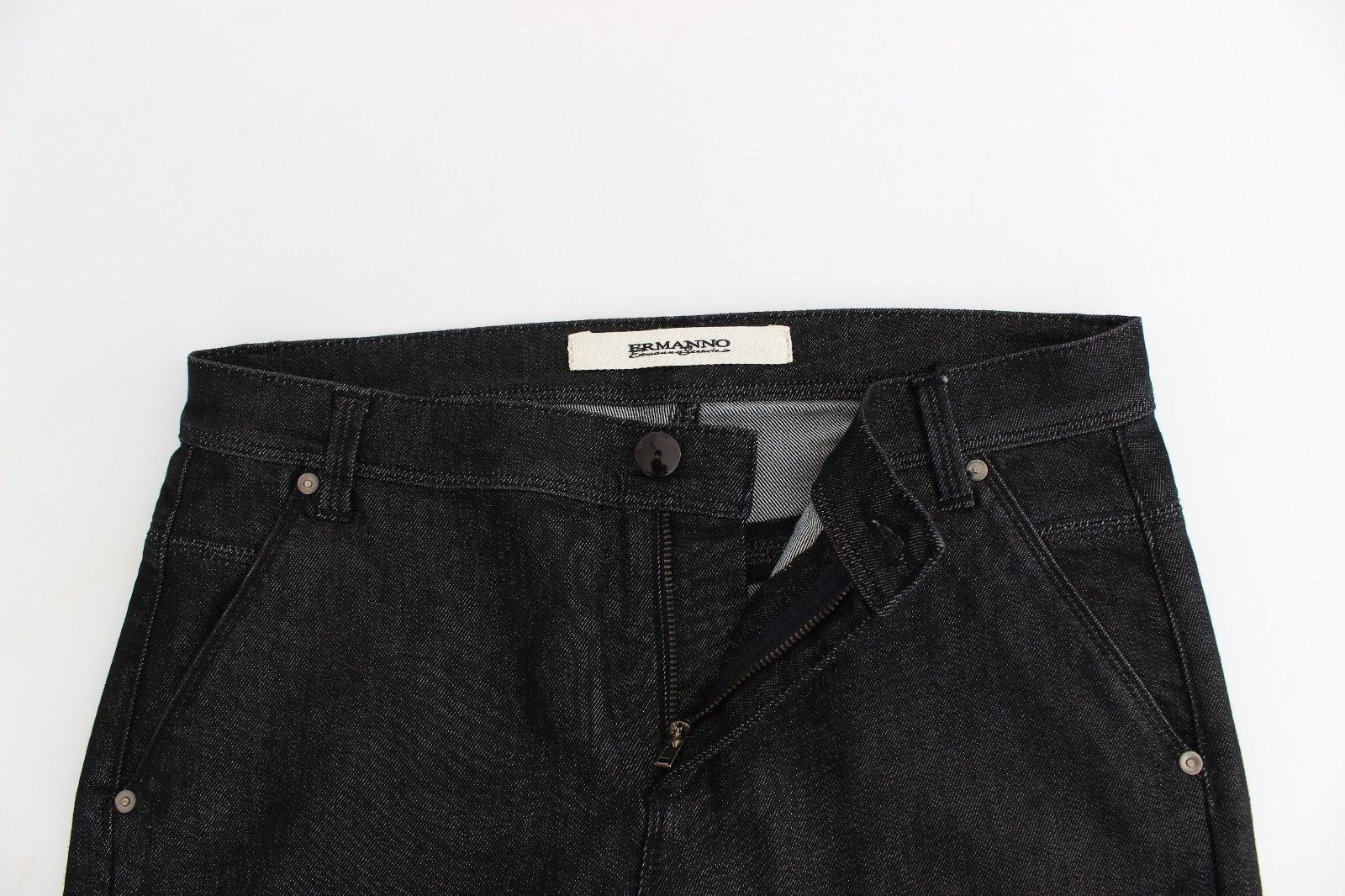 Black Slim Jeans Denim Pants Skinny Leg Stretch