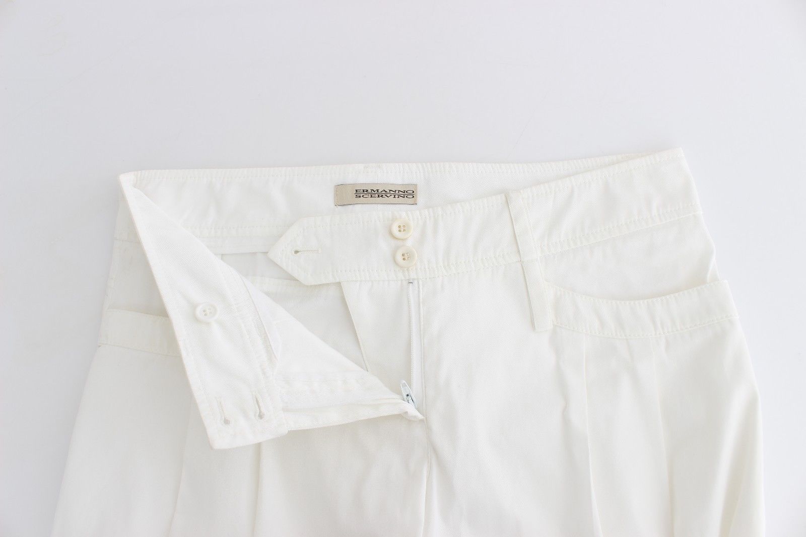 White Capri Pants Cropped Palazzo Casual