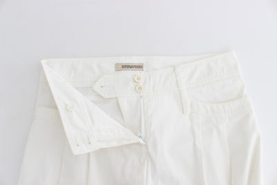 White Capri Pants Cropped Palazzo Casual