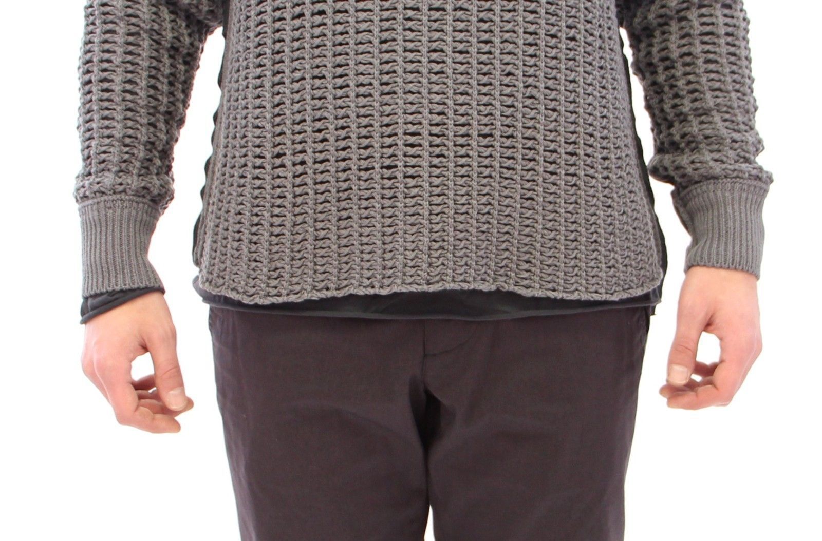 Gray Runway Netz Pullover Netted Sweater