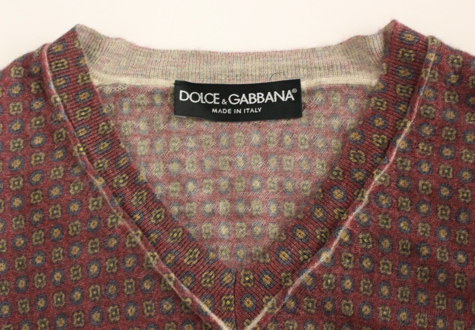 Multicolor Cashmere Sweater Pullover Top
