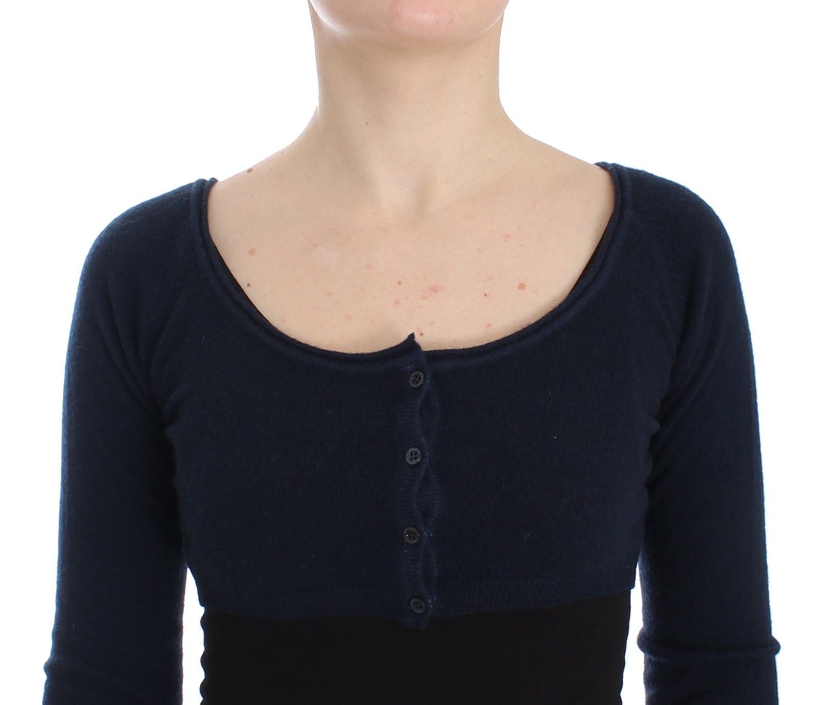 Lingerie Blue Cashmere Wool Sweater Top