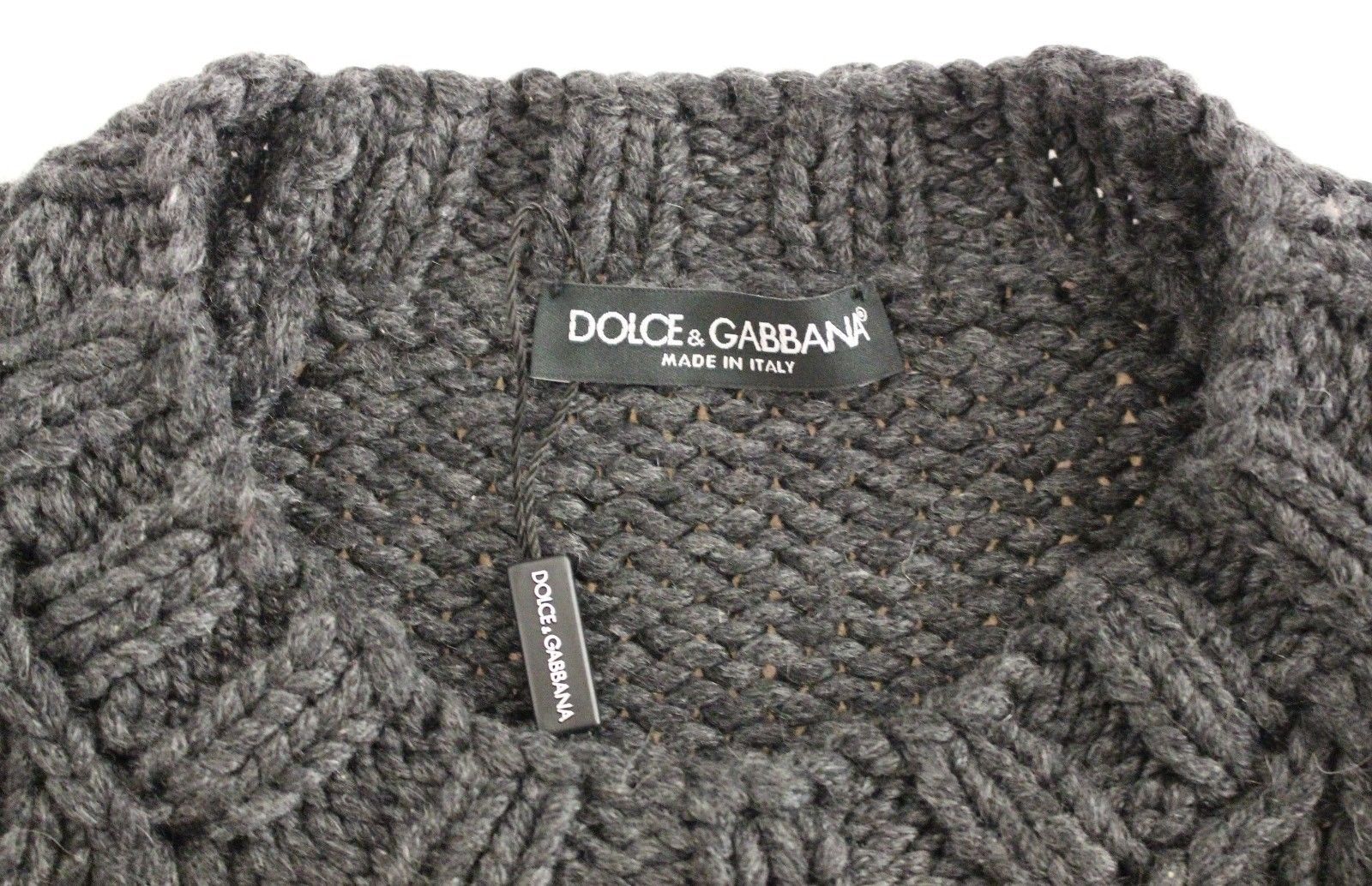 Gray Cashmere Knitted Shortsleeved Sweater