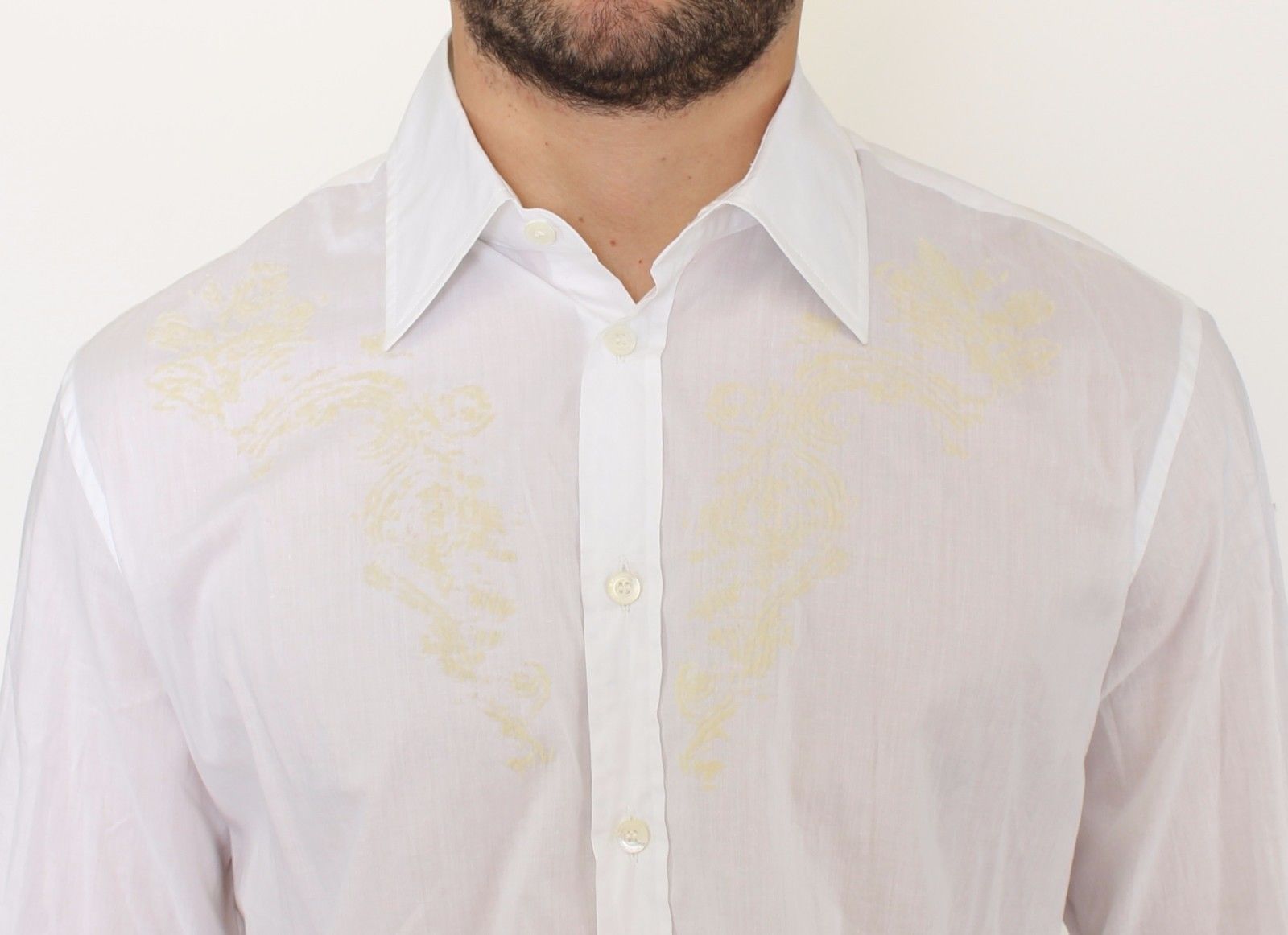 White Cotton Long Sleeve Casual Shirt Top