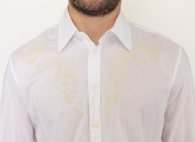 White Cotton Long Sleeve Casual Shirt Top