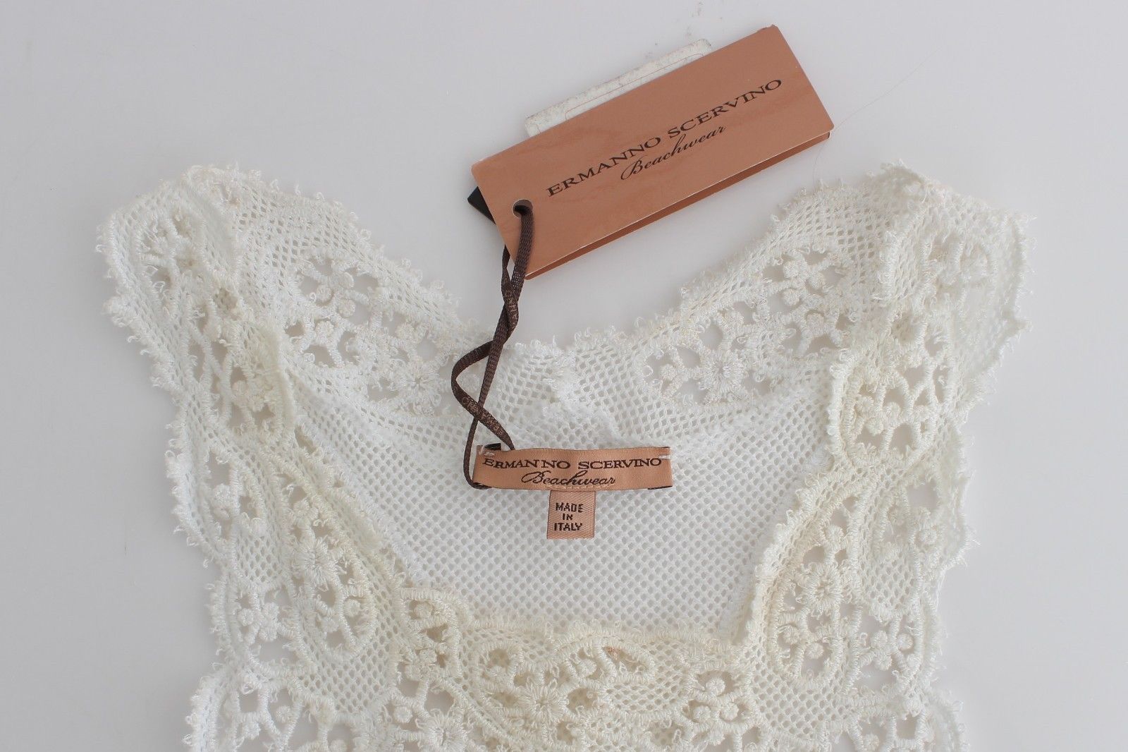 Beachwear White Beach Dress Crochet Knit