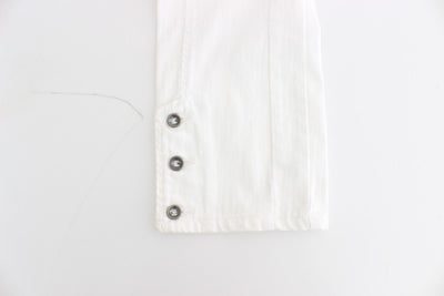White Cropped Jeans Denim Pants Branded Capri