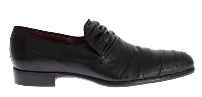 Black Kangaroo Leather Dress Formal Shoes