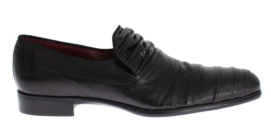 Black Kangaroo Leather Dress Formal Shoes