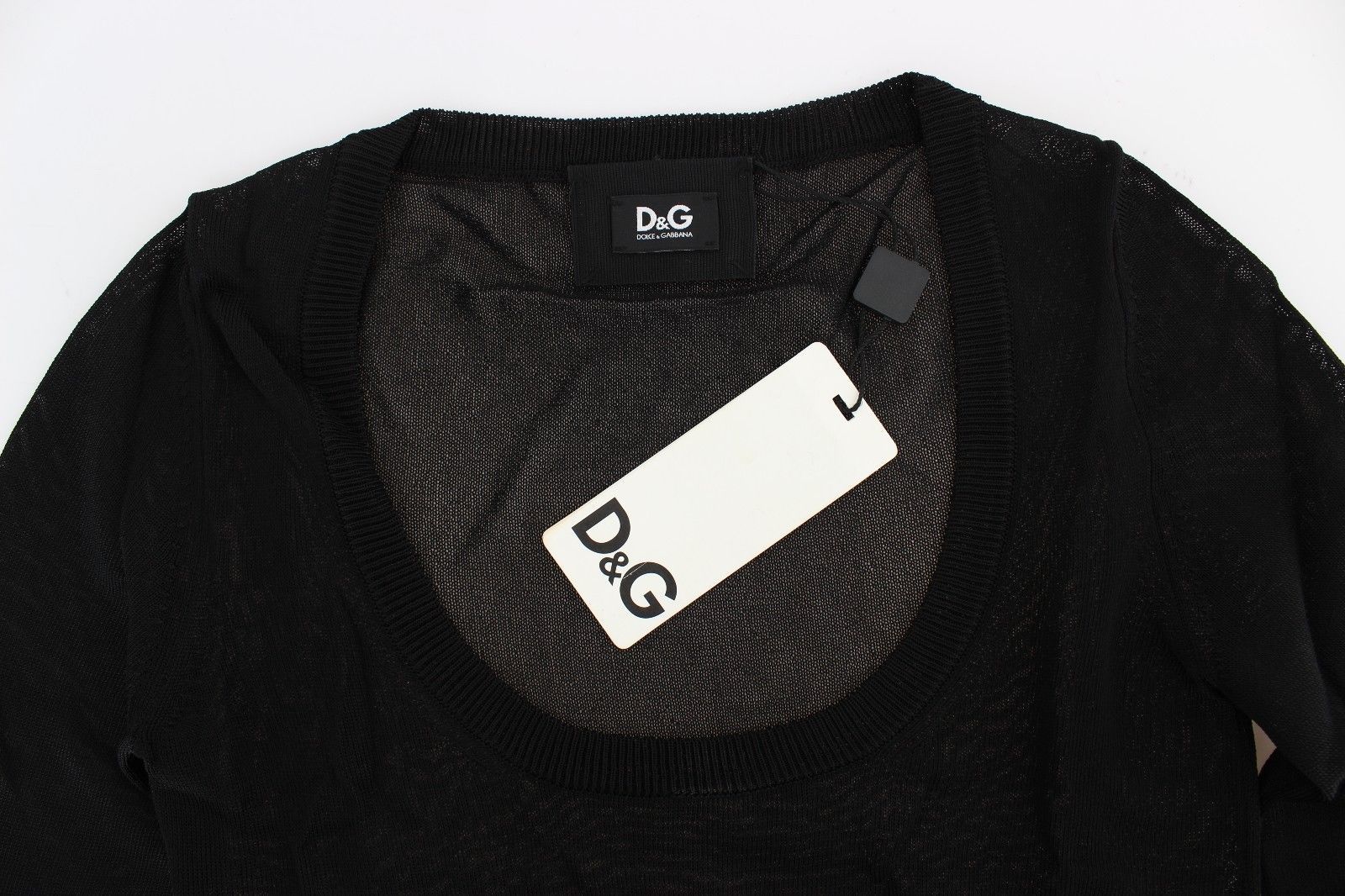 Black Crewneck Sweater Pullover Top