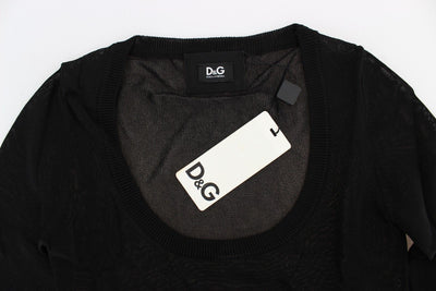 Black Crewneck Sweater Pullover Top