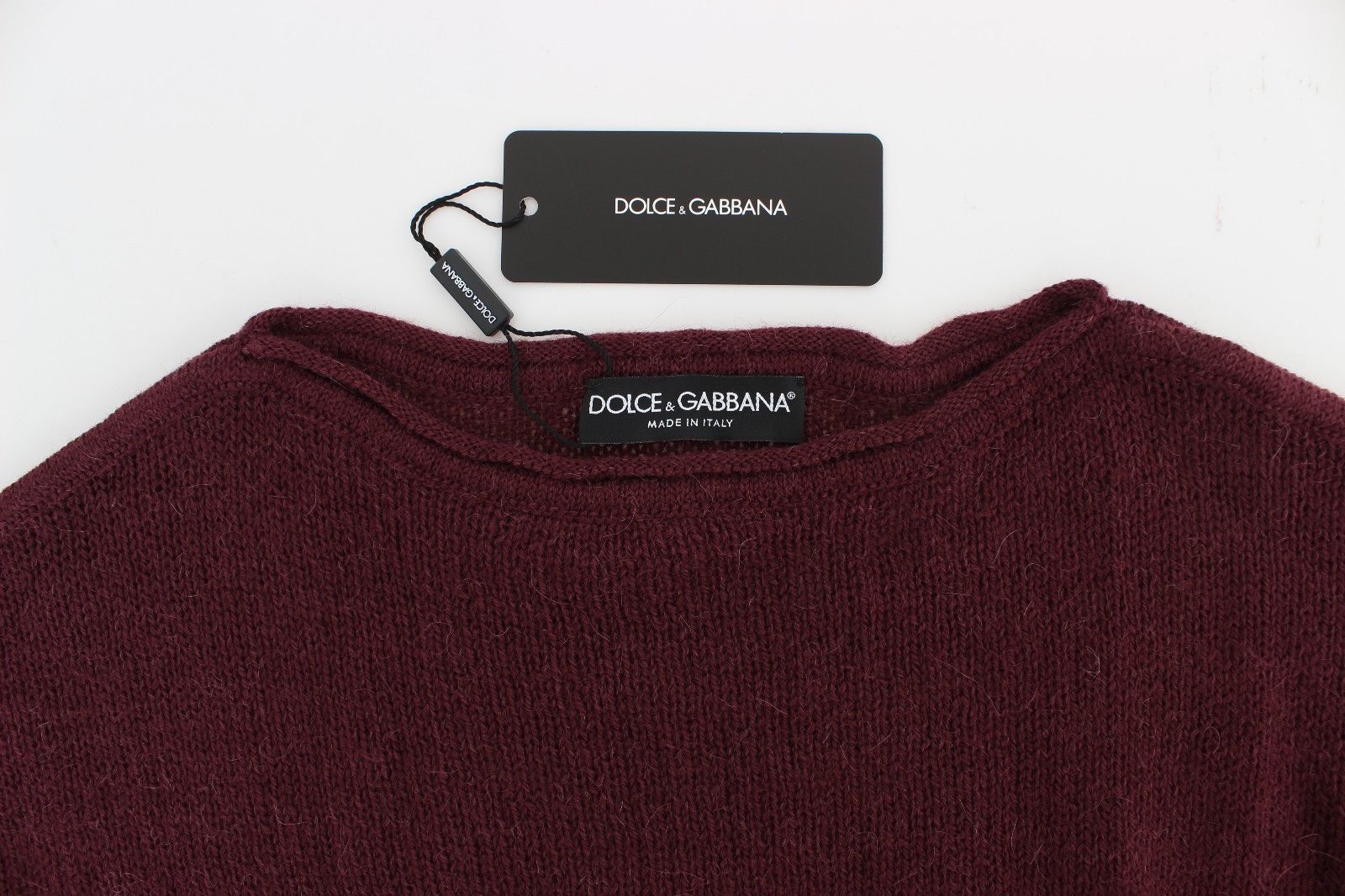 Bordeaux Knitted Pullover Sweater Top
