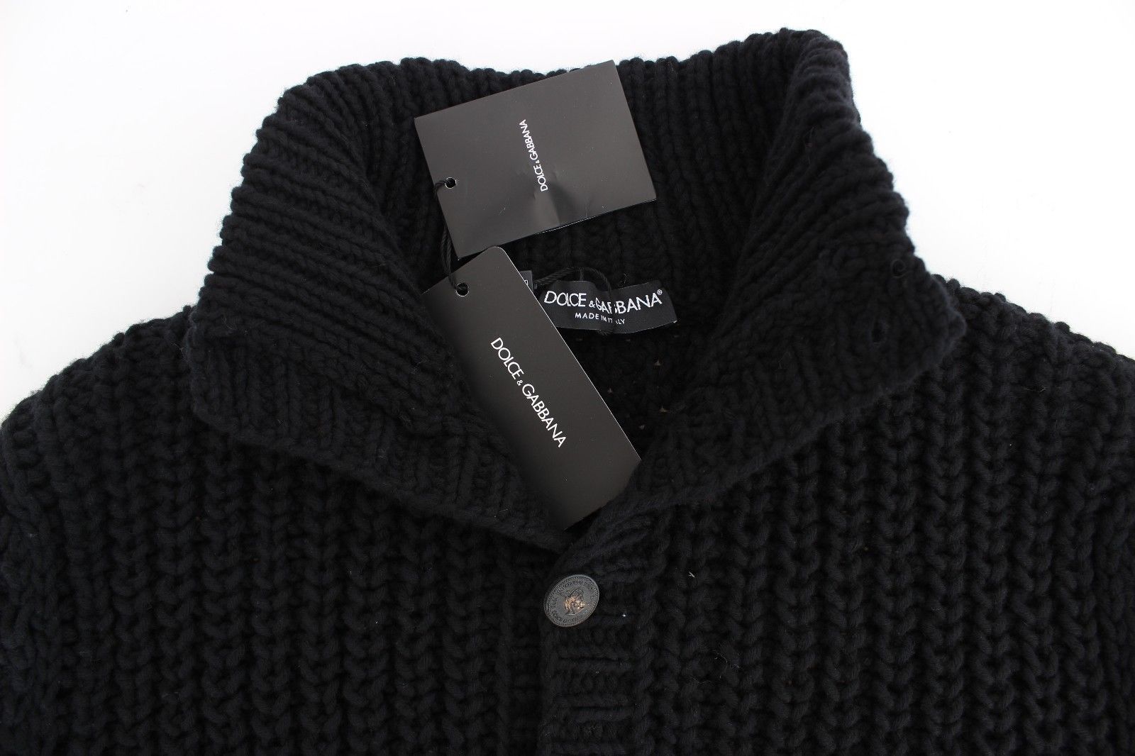 Black Knitted Wool Sweater Pullover Top