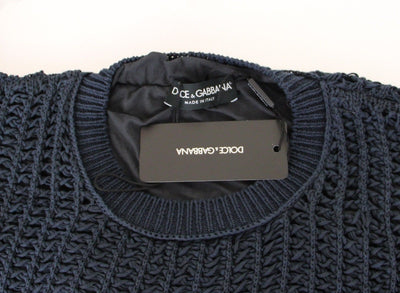 Blue Runway Netz Pullover Netted Sweater
