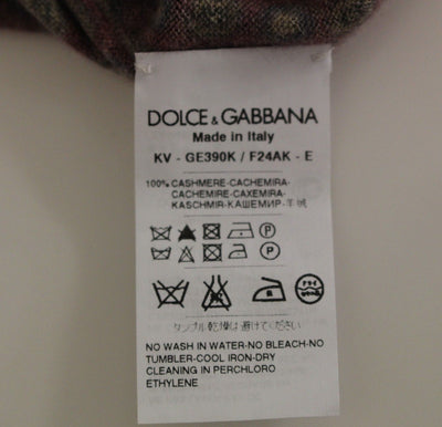 Multicolor Cashmere Sweater Pullover Top