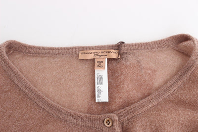 Lingerie Brown Knit Cropped Sweater Cardigan