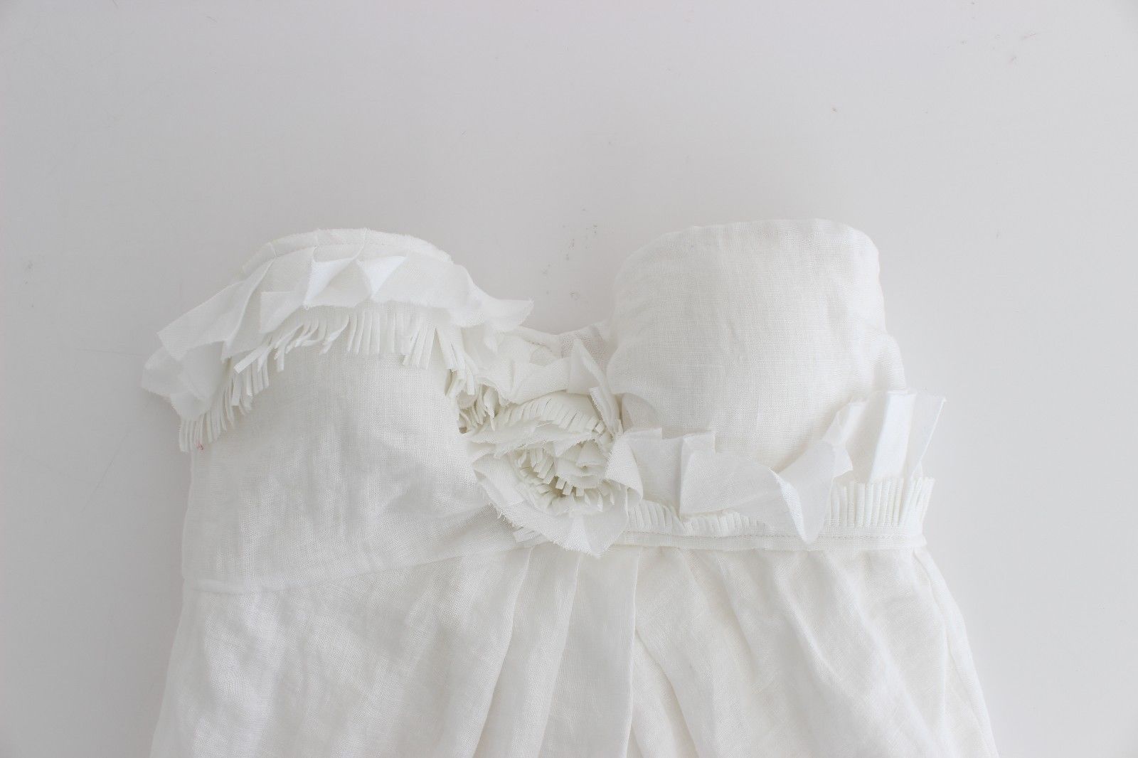 Beachwear White Beach Dress Bustier Mini