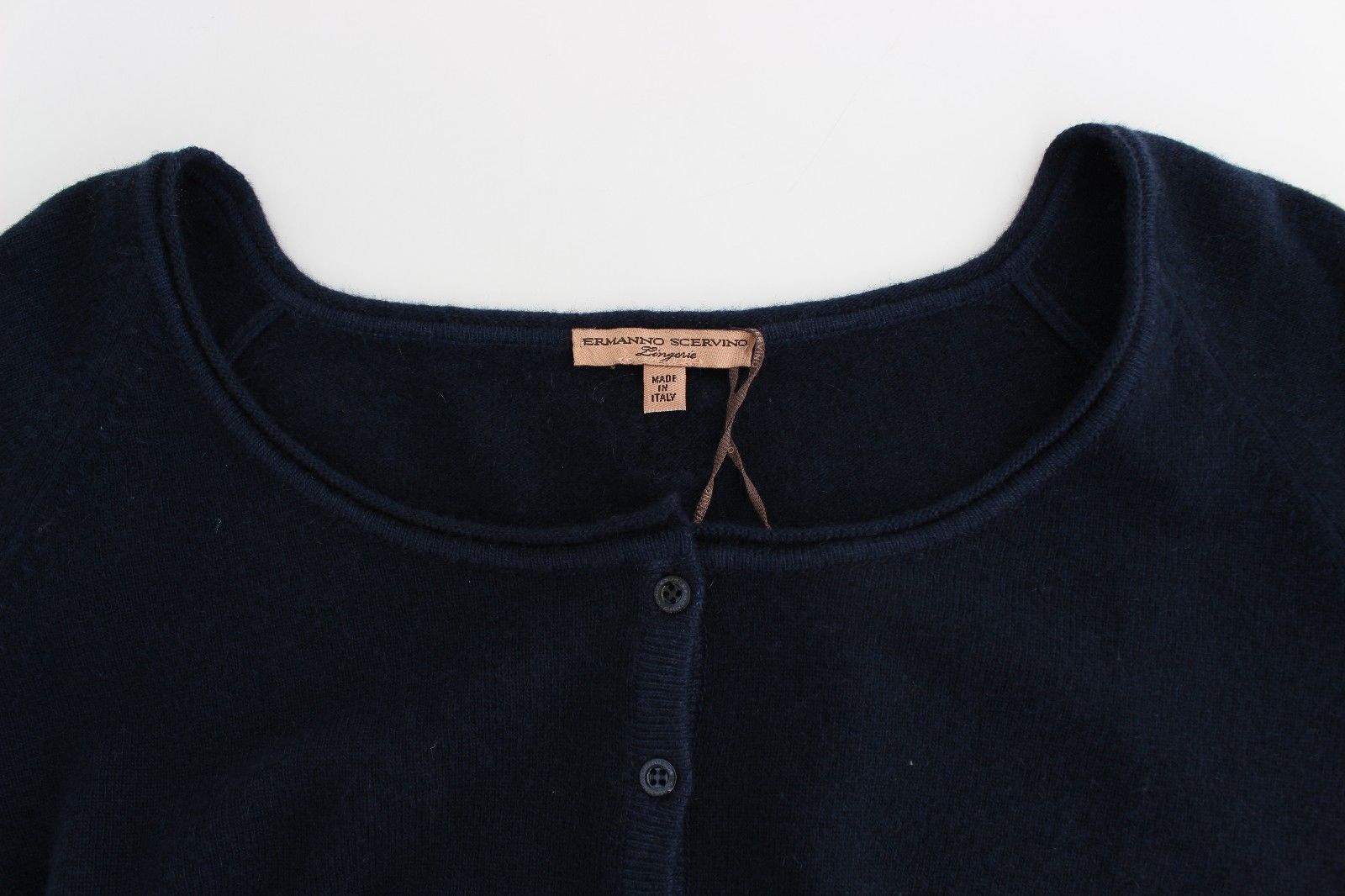 Lingerie Blue Cashmere Wool Sweater Top