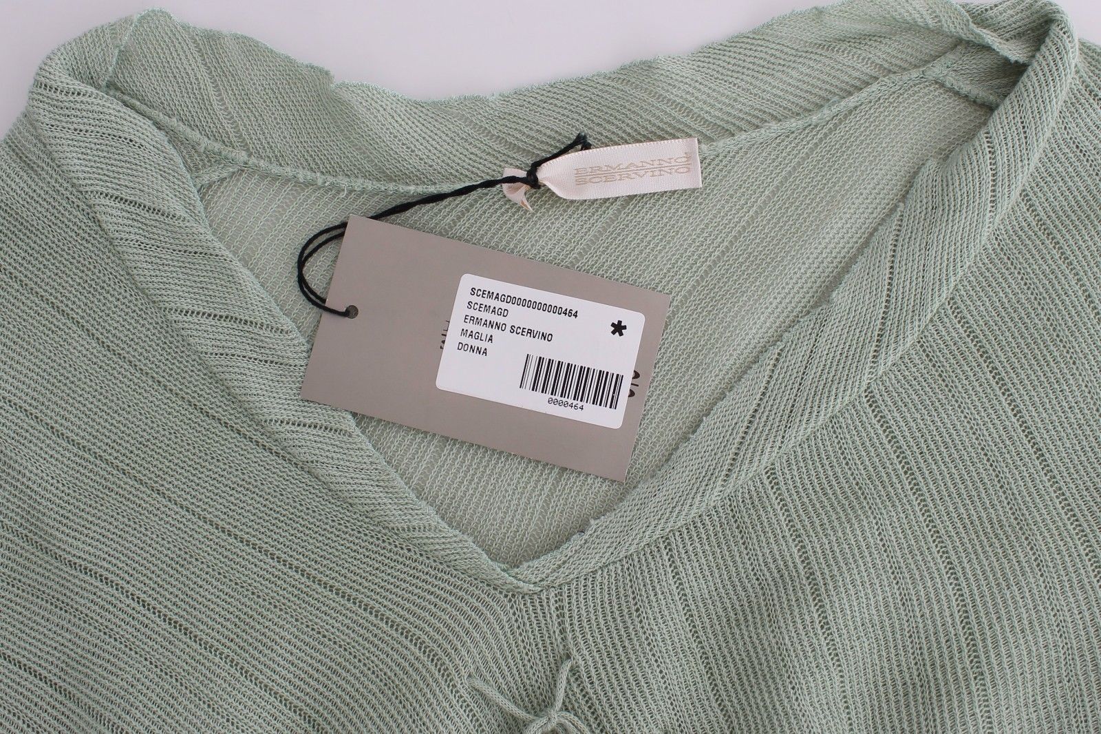 Green Lightweight Knit Sweater Top Blouse
