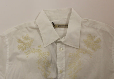 White Cotton Long Sleeve Casual Shirt Top