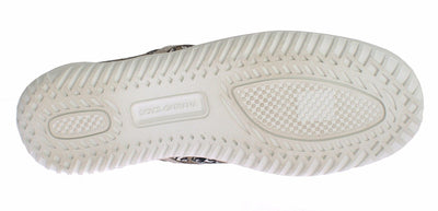 Beige Denim Car Print Loafers Sneakers Shoes