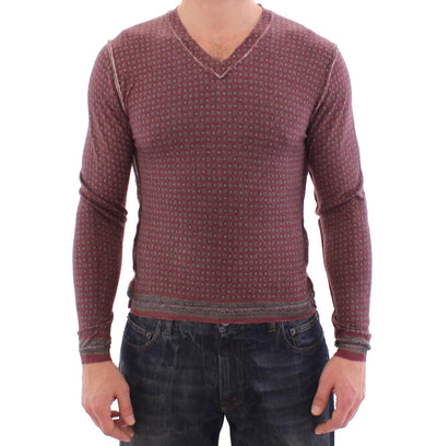 Multicolor Cashmere Sweater Pullover Top