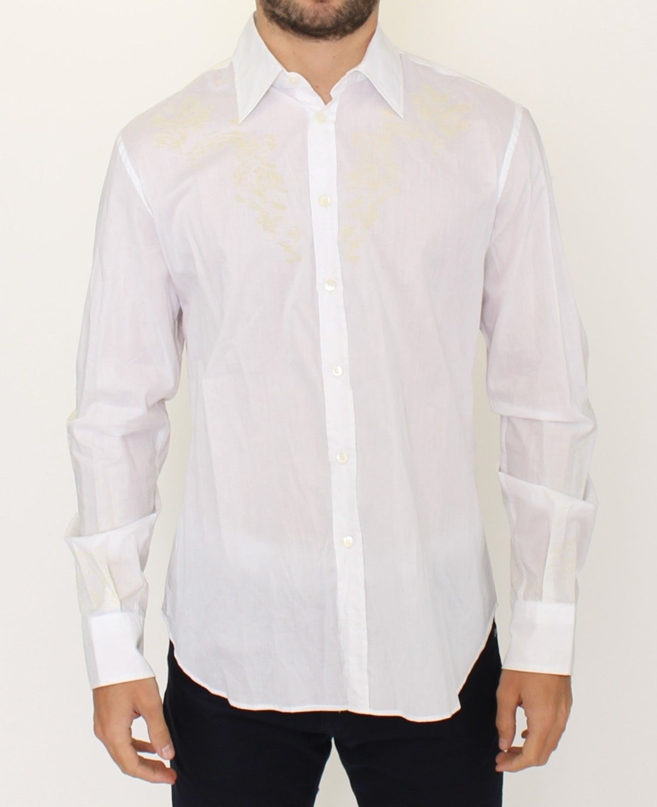 White Cotton Long Sleeve Casual Shirt Top