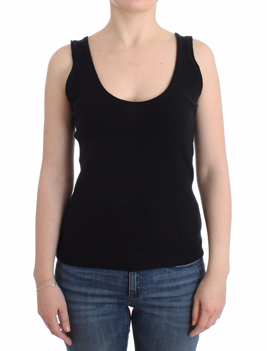 Black Knit Top Knitted Sweater Cashmere Wool
