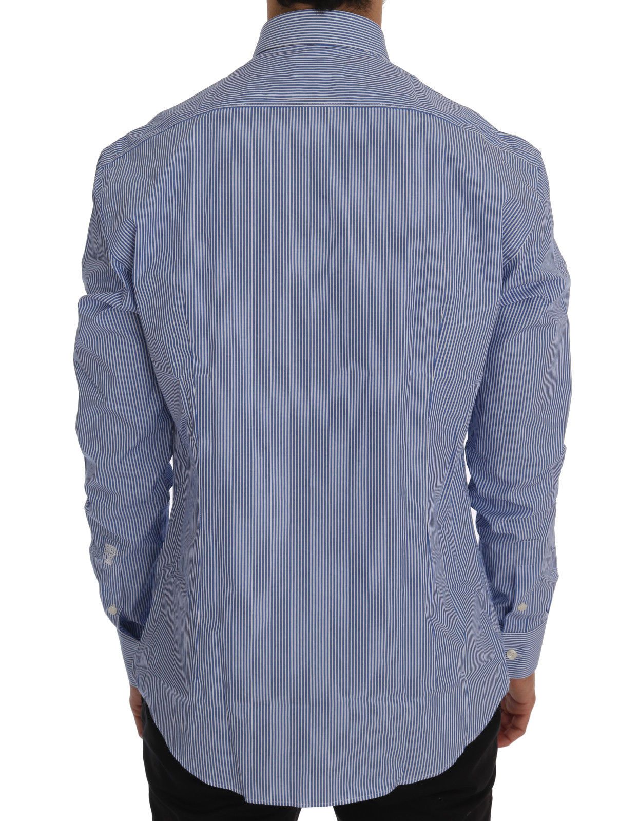 Blue Striped Cotton Trend Fit Shirt